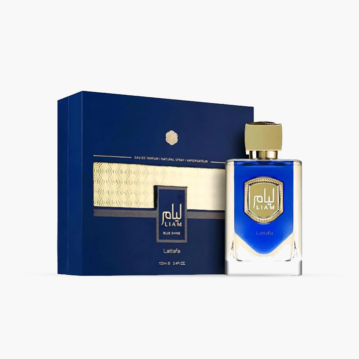 liam blue shine by lattafa edp